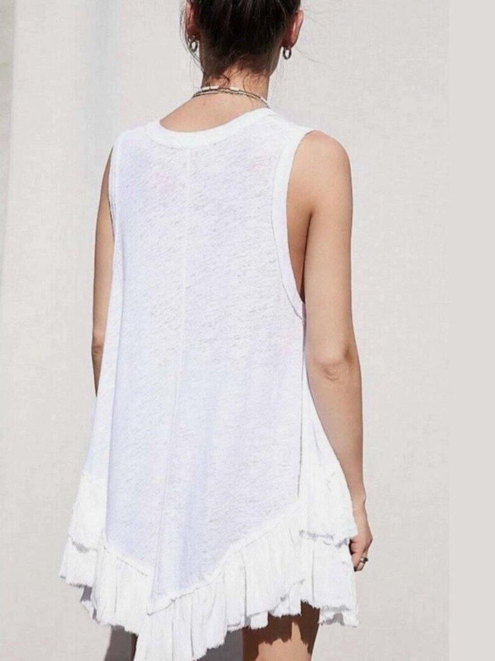 We The Free Shimmy Tunic In linen/Cotton Blend by Free People - Picture 3 of 5